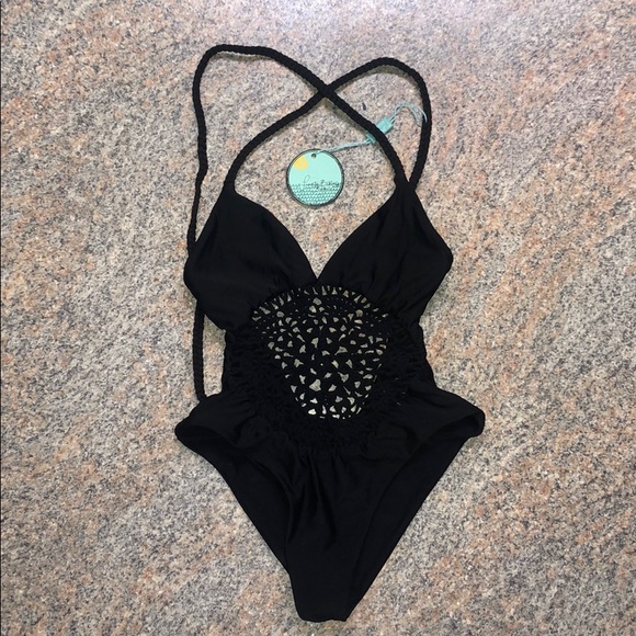 Frankies Bikinis Black One-piece Size XS - Picture 1 of 4